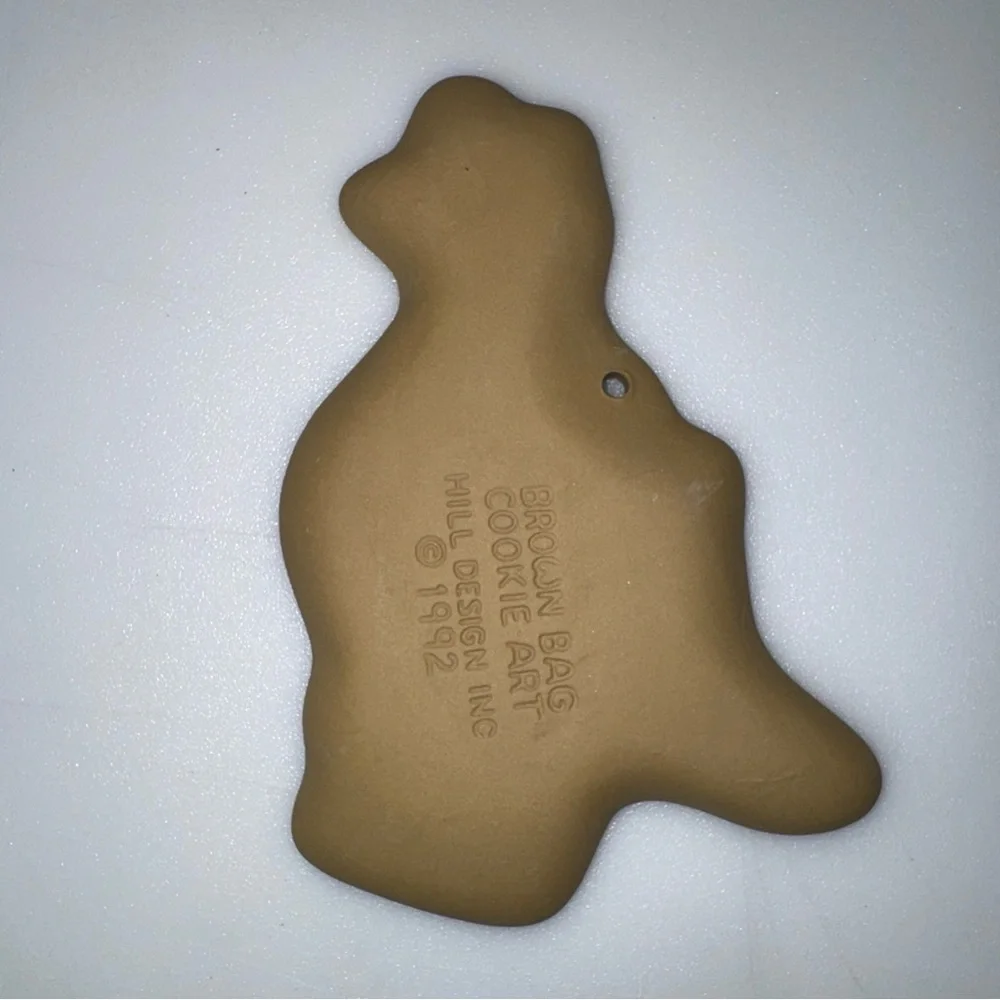 Vintage Brown Bag Cookie Art Mold 1992 Mother Goose Puddle Duck Cottagecore